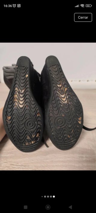 Botines de cuña negros My Be