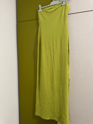 Vestido tubo verde lima
