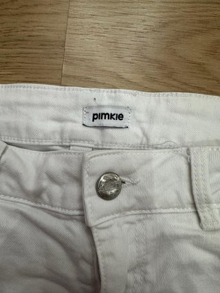Shorts vaqueros blancos Pinkie Talla S