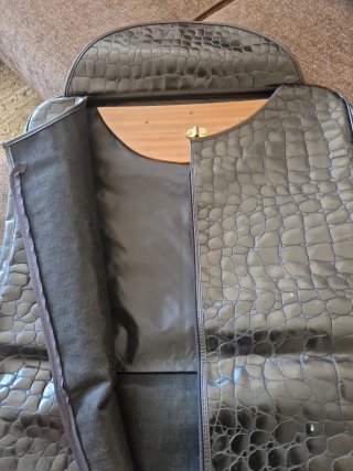 Bolsa portatrajes vintage diseño italiano negro