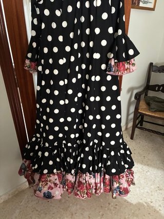 Vestido Flamenca Popelín Lycra Lunares
