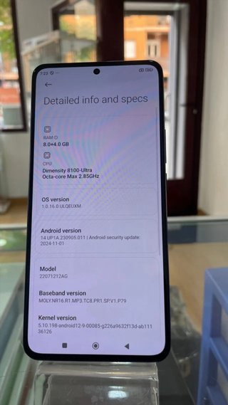 Xiaomi 12T 5G 256GB Negro 8GB RAM