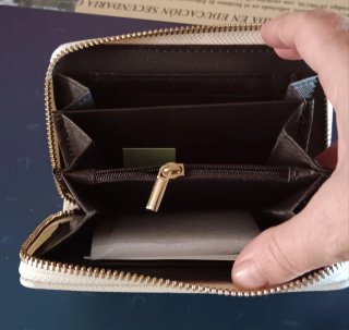 Cartera Tarjetero Tous Beige
