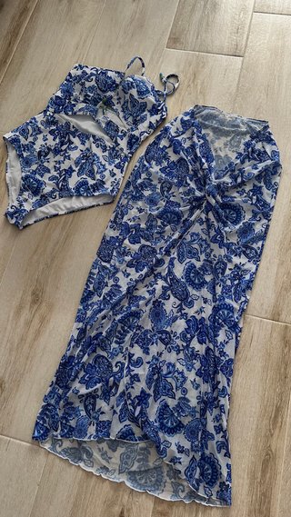 Bañador con falda pareo a juego – Talla L