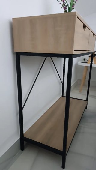 Mueble recibidor madera y metal-JYSK