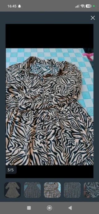 Vestido Stradivarius Talla M Cebra