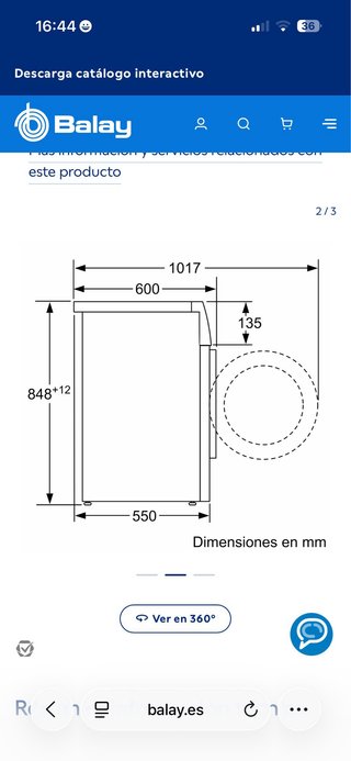 URGE!! Lavadora Balay 3TS971BE 7kg