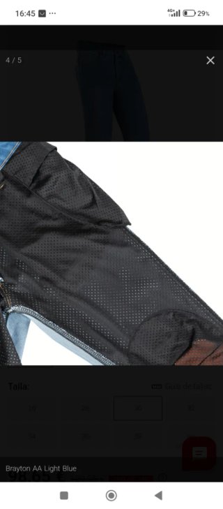 Pantalón vaquero moto Brayton AA Light Blue