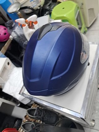 Casco de moto azul GARE