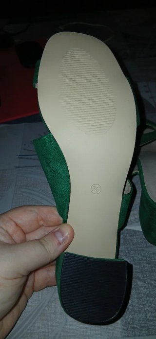 Zapatos tacón verde talla 39