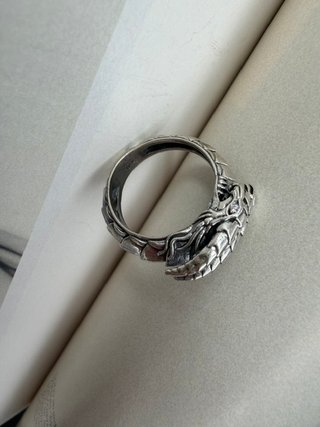 Anillo Plata Ouroboros Serpiente