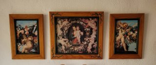 Trittico Dipinti Classici Artigianali