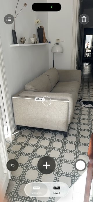 Sofá 3 plazas beige tela