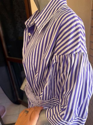 Abito Luisa Spagnoli righe viola e bianche