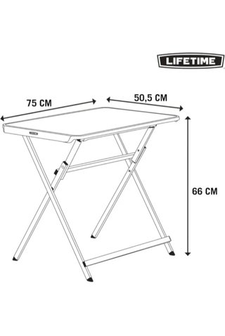 Mesa Plegable portátil 75x52 cm