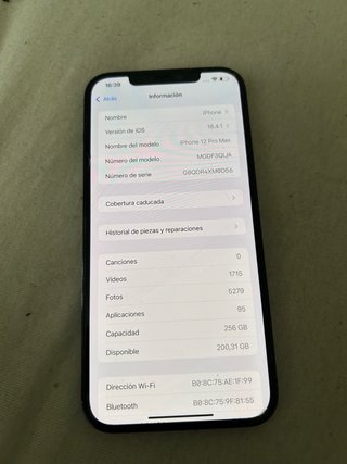 iPhone 12 Pro Max 256GB Azul Pacífico + Caja