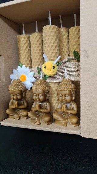 2 Kits Velas Miel y Budas, días 11 y 22