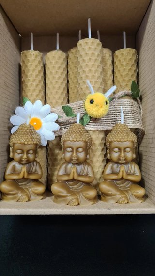 2 Kits Velas Miel y Budas, días 11 y 22