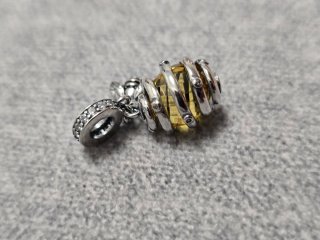 Abalorio Colmena Abeja S925 Plata