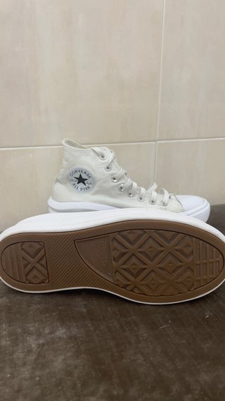 Converse plataforma blancas