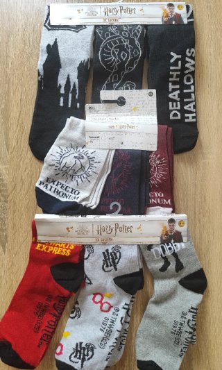 Pack 3 calcetines Harry Potter 39-42 unisex