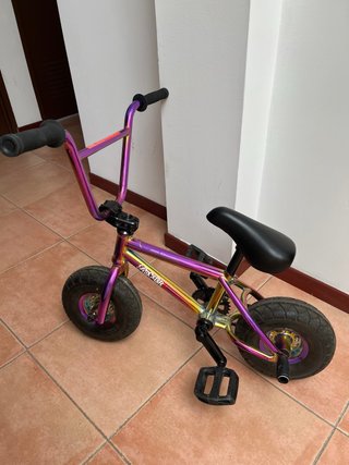 Mini BMX Bicicleta Cromada