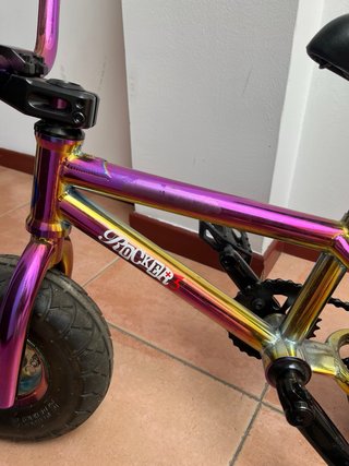 Mini BMX Bicicleta Cromada