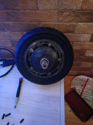 Motor patinete eléctrico con disco