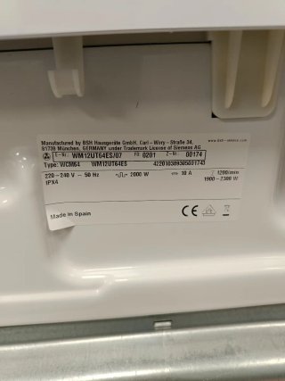 Lavadora Siemens iQdrive 9kg 1500 RPM