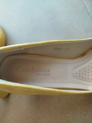 Zapatos de tacón GUAPASSIMA amarillos talla 39