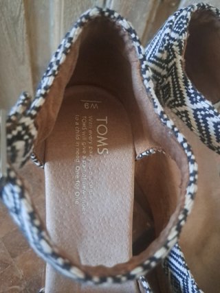 Sandalias cuña Toms mujer