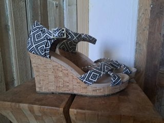 Sandalias cuña Toms mujer