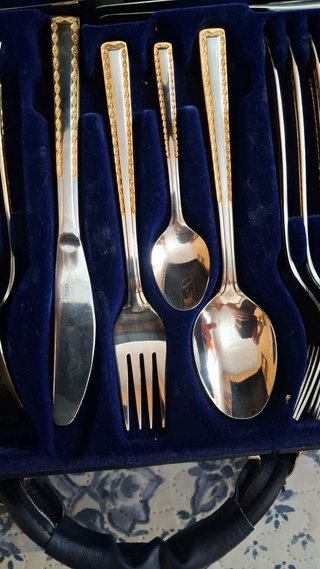 Cubertería Solingen Nivella Oro 24K sin usar