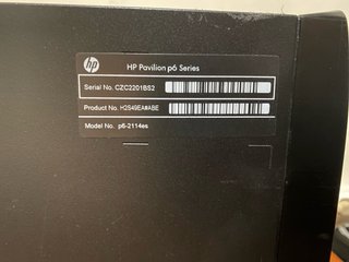 PC HP Pavilion p6 Series Negro