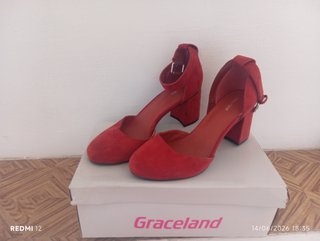 Zapatos de tacón Graceland rojos