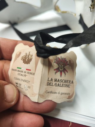 Maschera Veneziana Originale Decorata