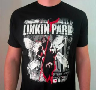 CAMISETA NEGRA - LINKIN PARK / HYBRID THEORY