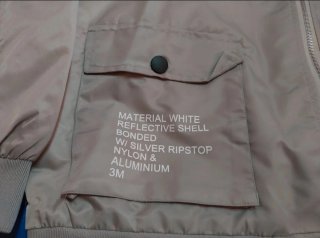 Chaqueta Bomber NASA Beige Talla XXL