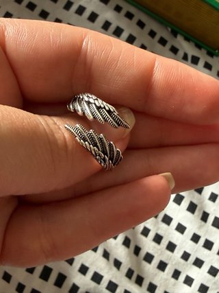 Set Anillos Plata 925 Rosas y Alas