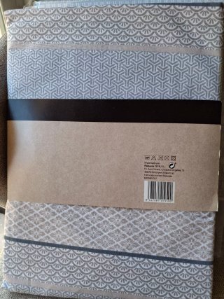 Juego Sábanas Sahara 135/140 Gris/Blanco