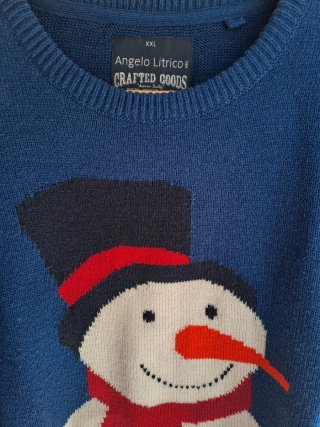 Lote 2 Jerseys Navideños Muñeco Nieve XXL