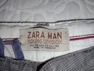 Pantalón ZARA MAN cuadros Talla 38