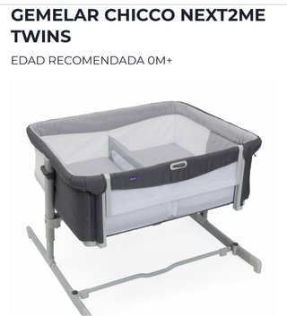 Culla gemellare Chicco Next2Me Twins 0m+