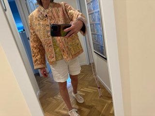 Chaquetón Zara estampado floral talla S