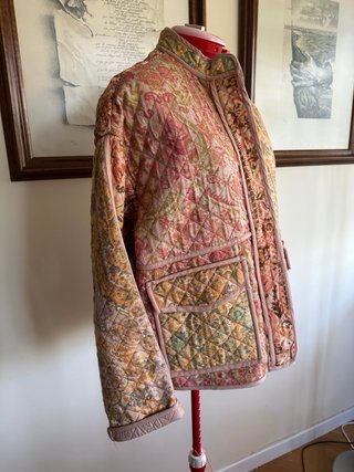 Chaquetón Zara estampado floral talla S