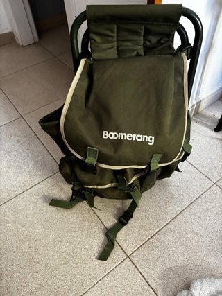Mochila Taburete Plegable Verde