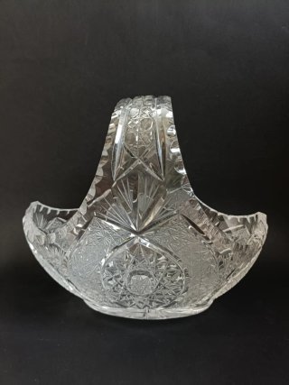 Cesta Cristal Bohemia Vintage Centro de Mesa