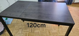 Mesa comedor extensible madera y metal