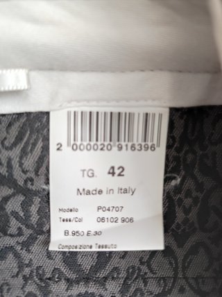 Pantaloni Cappellini Donna Tg. 42 Fantasia Grigio