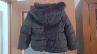 Abrigo niña marrón Freestyle talla 5/6 años